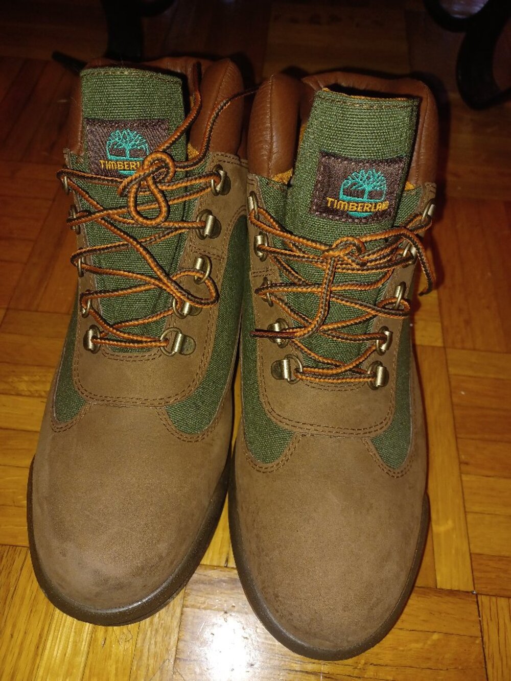 Men's Timberland Hiking Boots, Brown/Green, Sz 9